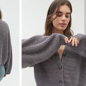 UO Truly Madly Deeply Balloon Sleeve Cardigan